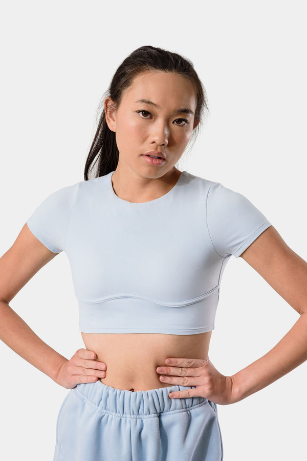 Isla Short Sleeve Top - Skyway