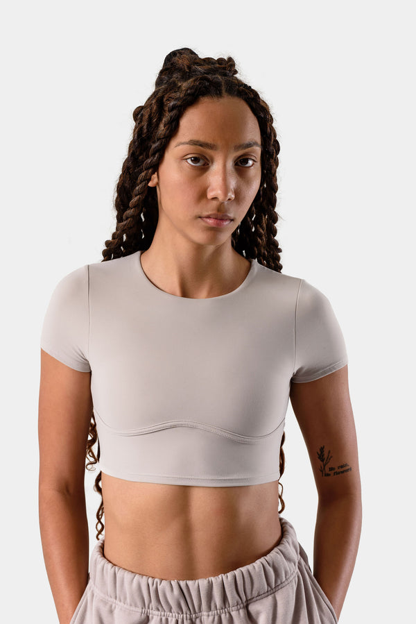 Isla Short Sleeve Top - Porpoise