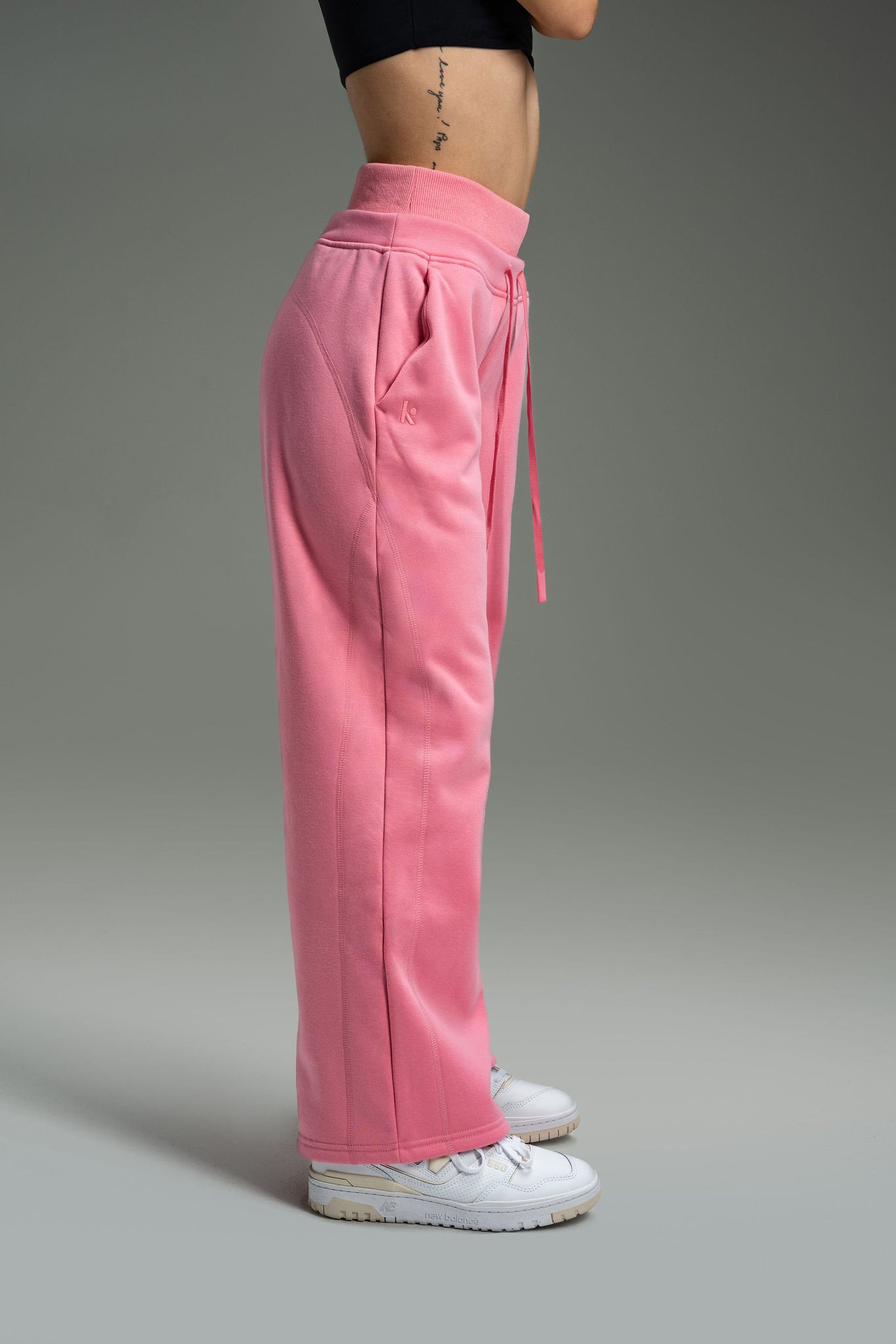 CozyTec Wide Leg Sweatpants 30" - Soft Rose