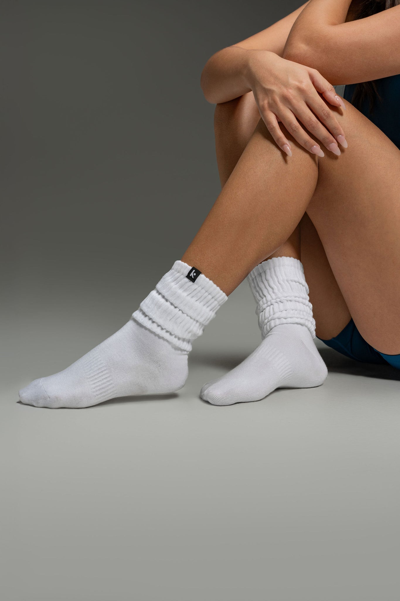 3-Pair Pack Cozy Scrunch Socks - White