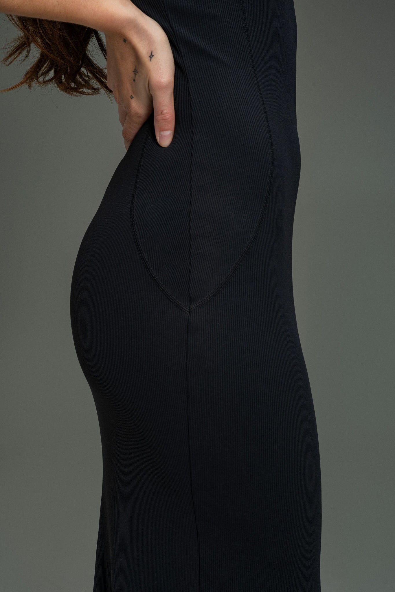 Rib Maxi Tank Dress - Chaorcal Black