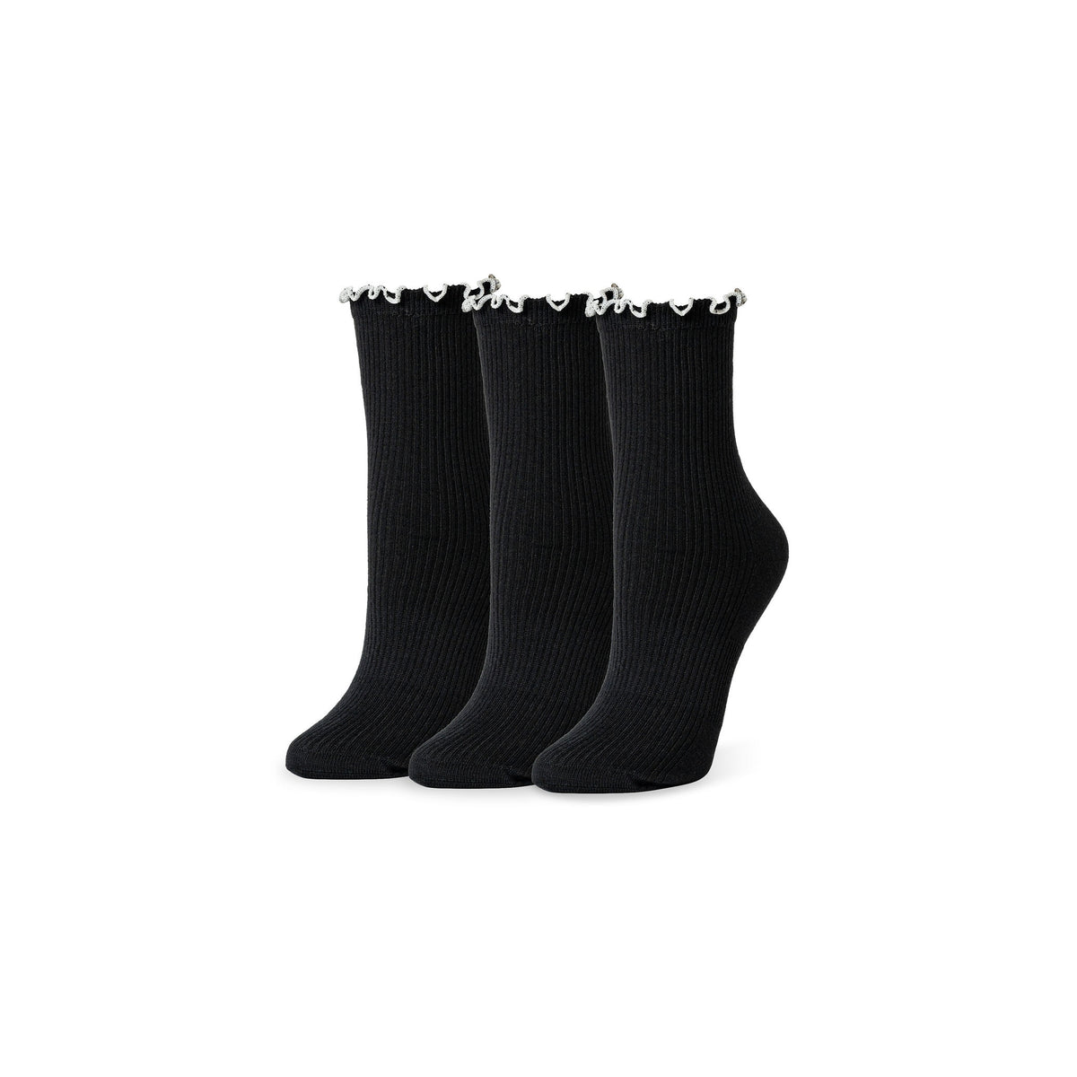 The Ruffle Rib Half Calf Sock