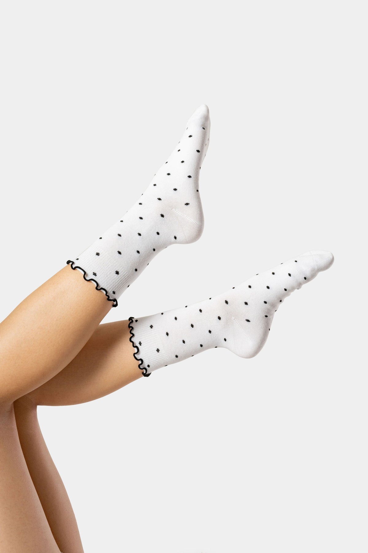 The Ruffle Rib Half Calf Sock